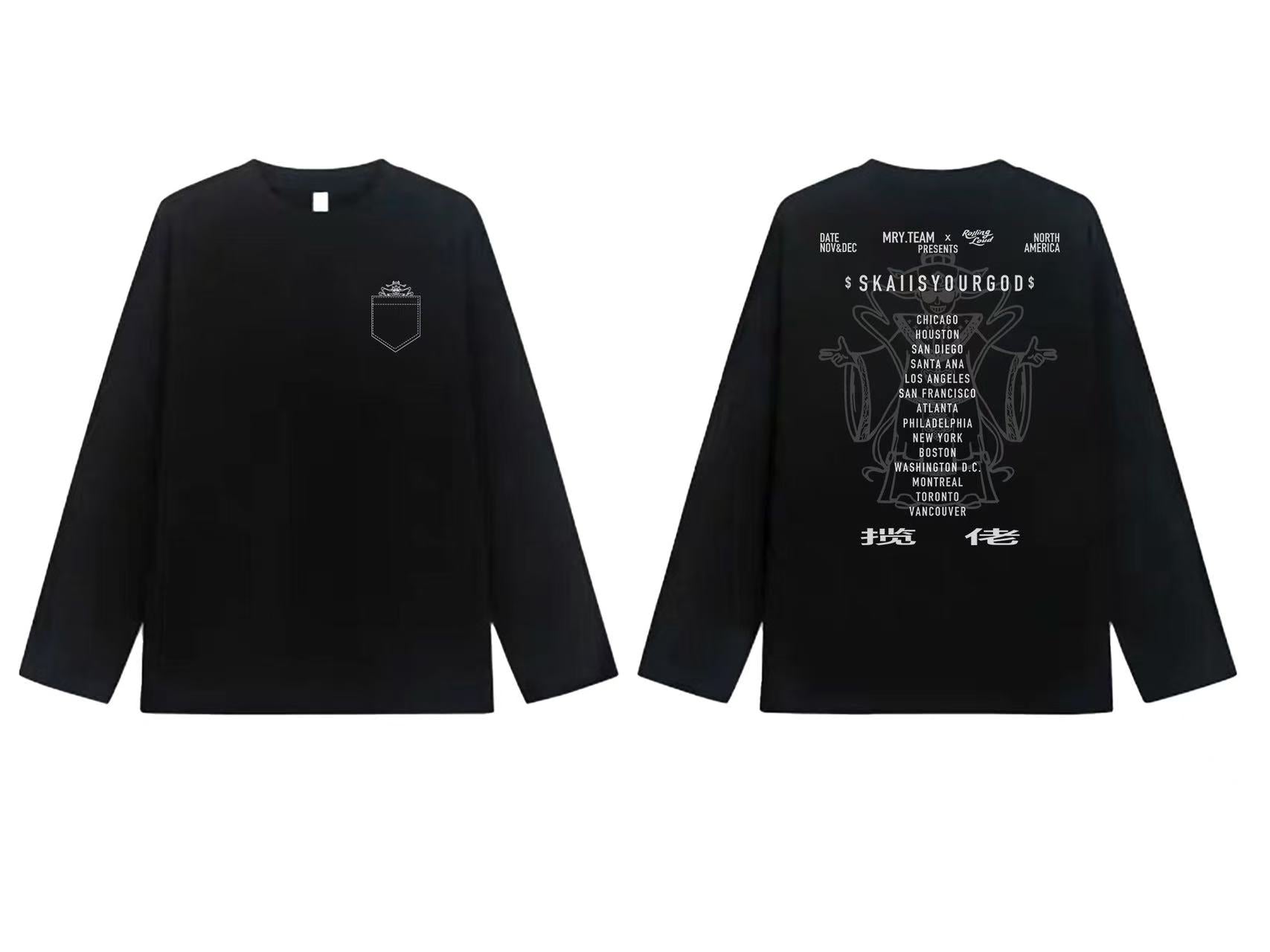 [预售30天内发货]揽佬北美巡演14站 长袖 上衣